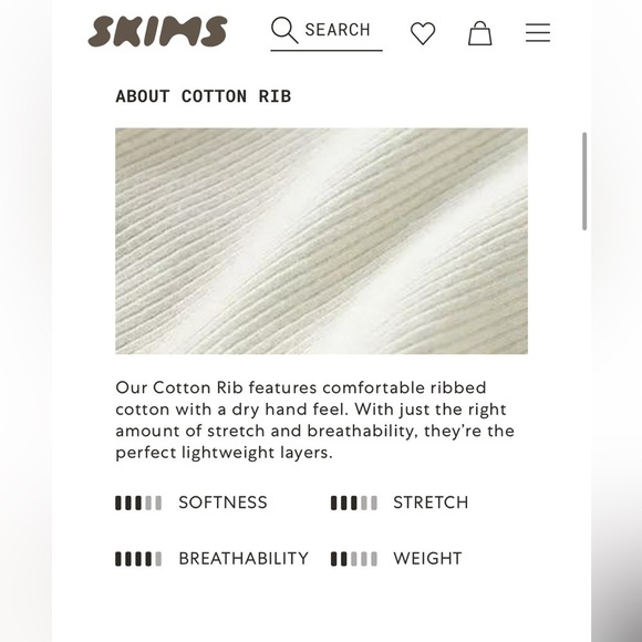 SKIMS Plunge Bralette Ribbed Cotton In Soot/Black Hook-And-Eye Back Close SZ XL - Picture 10 of 16